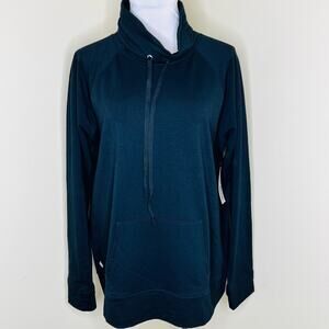 Zelos Pullover Core Sweatshirt XL Womens Black Athletic Funnel Neck Athleisure
